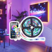 RGB LED Strip Kit for TV, Remote Control + Bluetooth