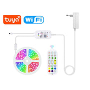 Smart Tuya Wi-Fi 15m RGB LED Strip Kit with Voice Control and Music Sync