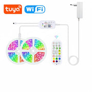 RGB Smart LED Strip Kit 20m, 24V, Wi-Fi Tuya, Music Sync and Voice Control