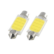 Car LED COB, 36mm Festoon Base, White Light, Set of 2