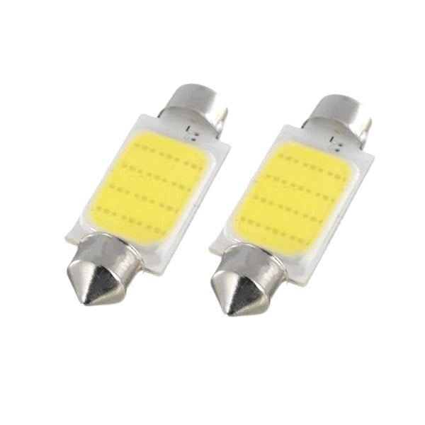 LED Car COB, Festoon Socket 39mm, White Light, Set of 2
