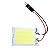 Car LED COB Dome Light, 36 LEDs, Cool White Light, Festoon/T10 Adapter, 6W