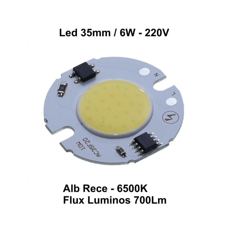 Cob LED Module 35MM, 6W Power - 220V