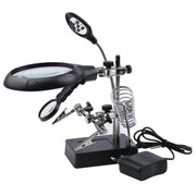 Magnifying Glass with Clamps and Light MG16129-C