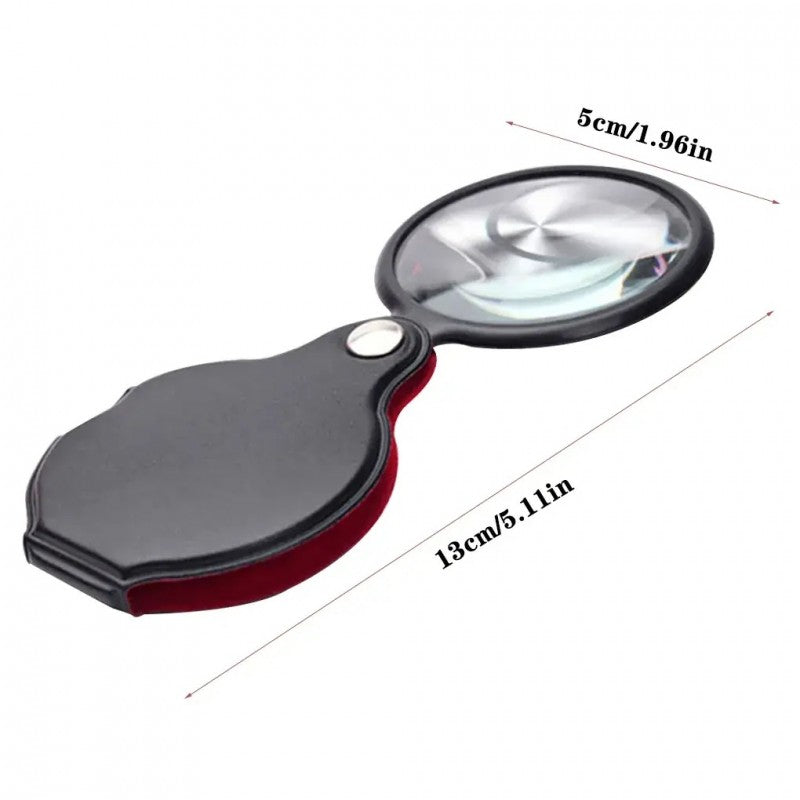 Hand Magnifying Glass with Case MG-86034