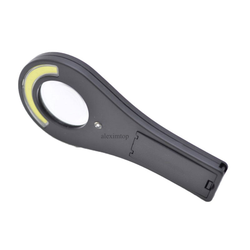 Handheld Magnifying Glass with White + Violet COB LED