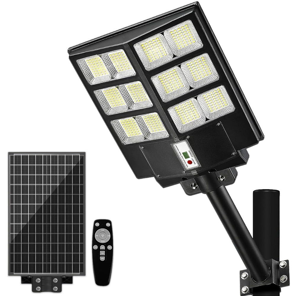 600W Solar Lamp with Monocrystalline Solar Panel, 480 LEDs, Pole + Remote Control, ClassLights