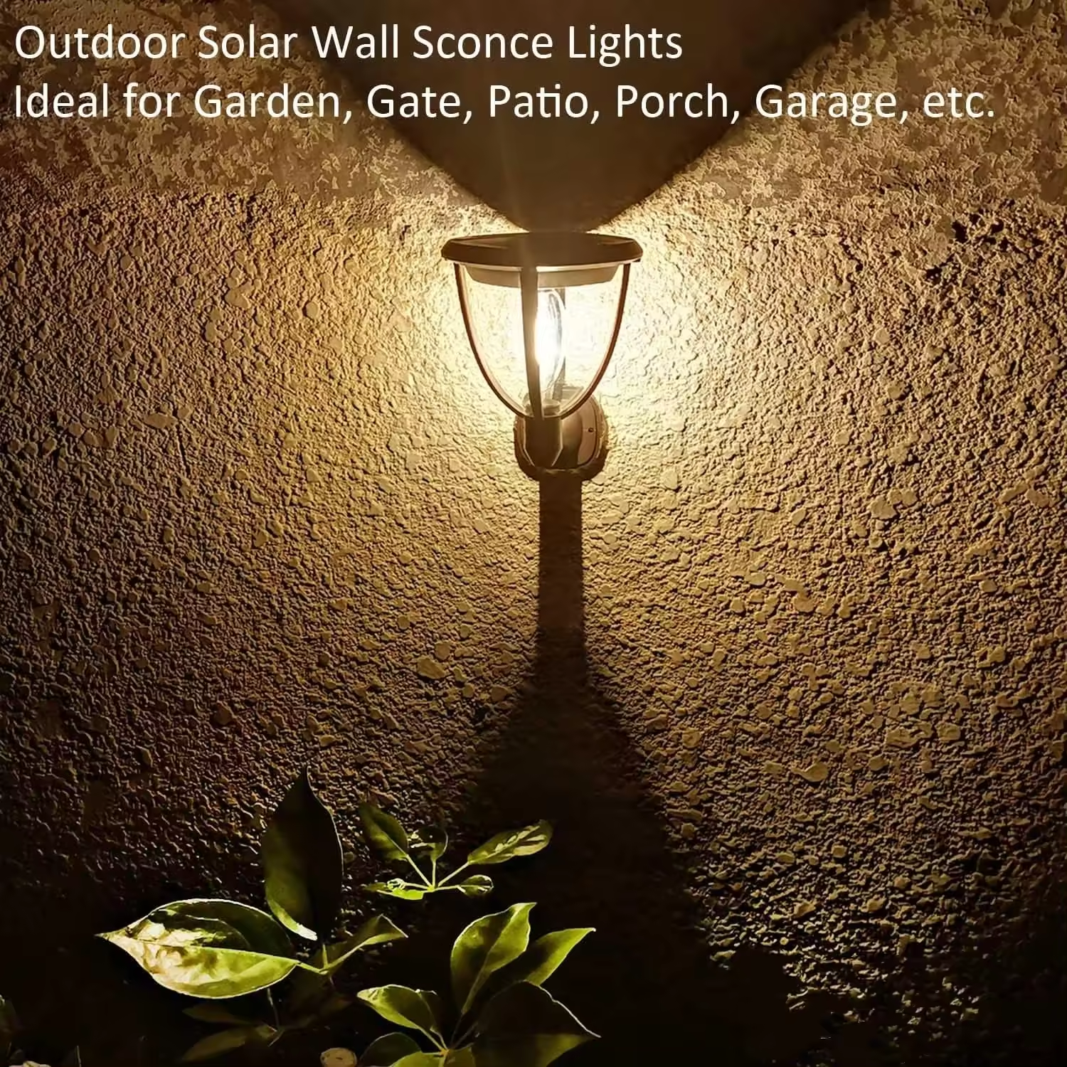 Set of 2 ClassLights 3-in-1 LED Solar Wall Lights with 3 Mounting Accessories, Ideal for Paths, Walls, and Fences