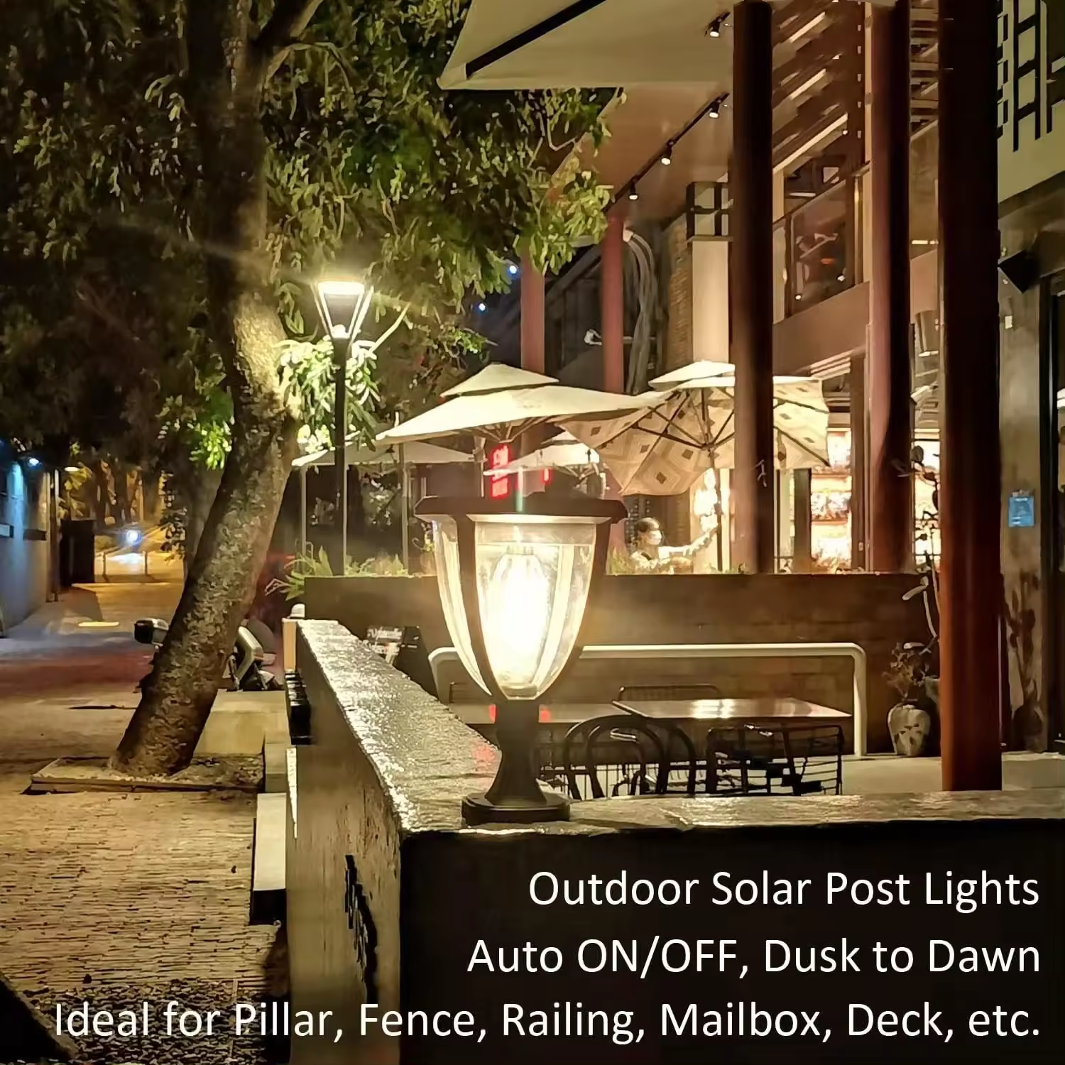 Set of 2 ClassLights 3-in-1 LED Solar Wall Lights with 3 Mounting Accessories, Ideal for Paths, Walls, and Fences