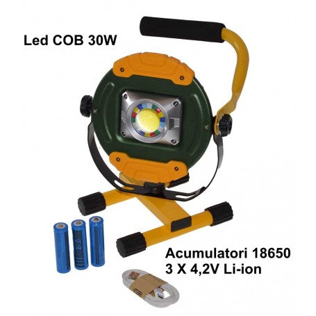 W821 LED COB 30W Work Light with Stand