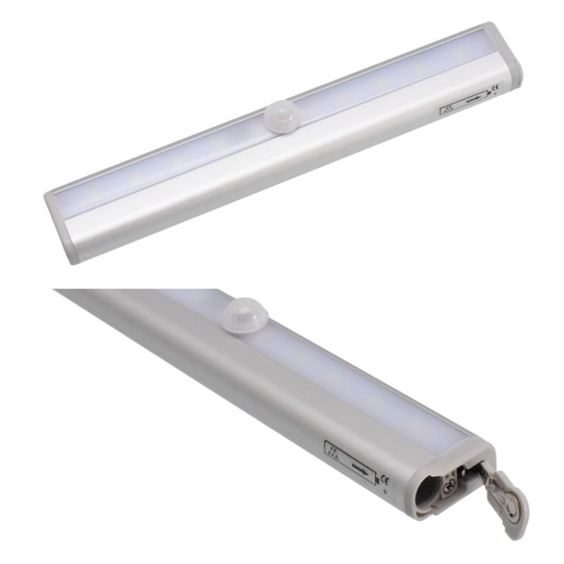 10-LED Furniture Light with Sensor - 4 x AAA