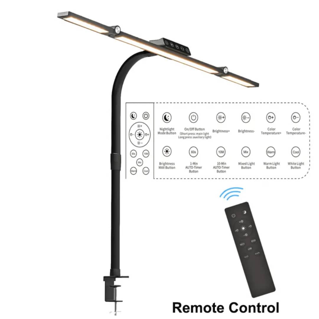 24W LED Desk Lamp, 3 Colors, Dimmable, Classlights