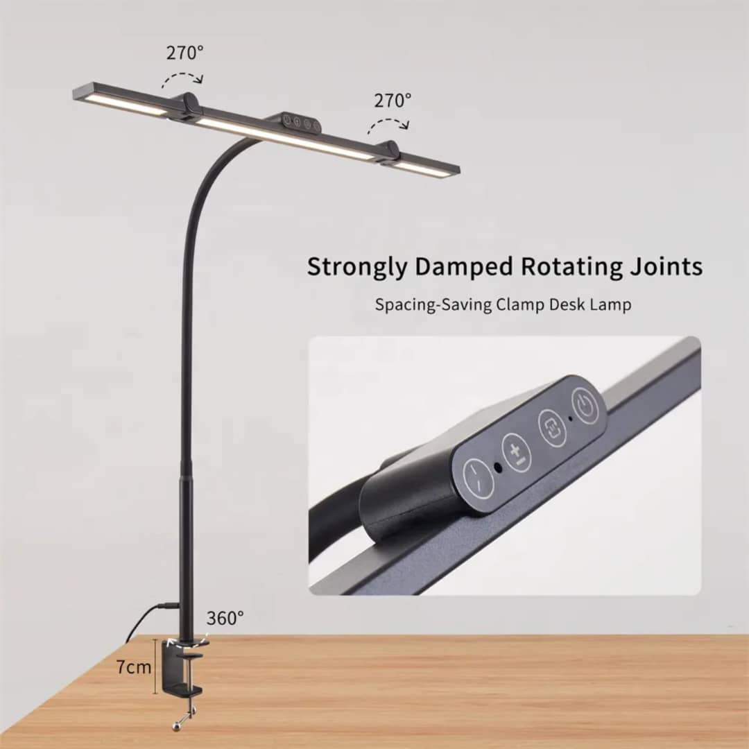 24W LED Desk Lamp, 3 Colors, Dimmable, Classlights