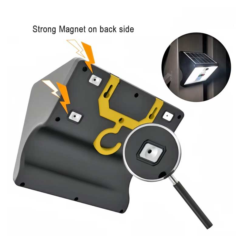 Classlights LED Solar Lamp with Sensor, Hook, and Magnet
