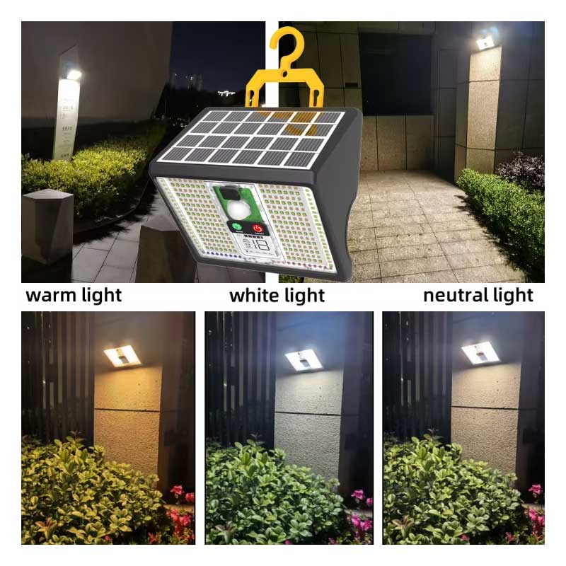 Classlights LED Solar Lamp with Sensor, Hook, and Magnet