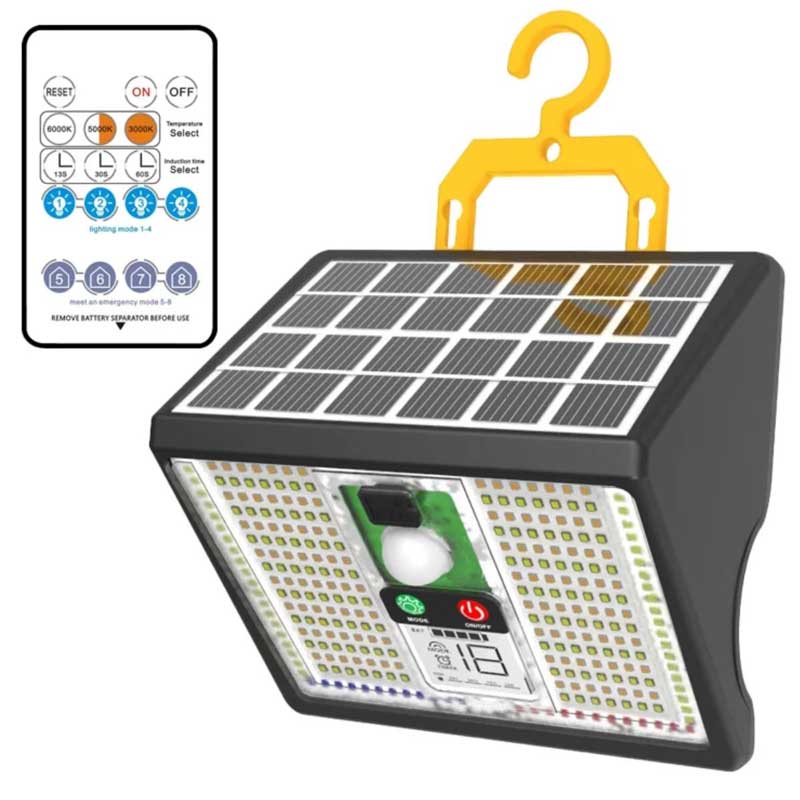 Classlights LED Solar Lamp with Sensor, Hook, and Magnet