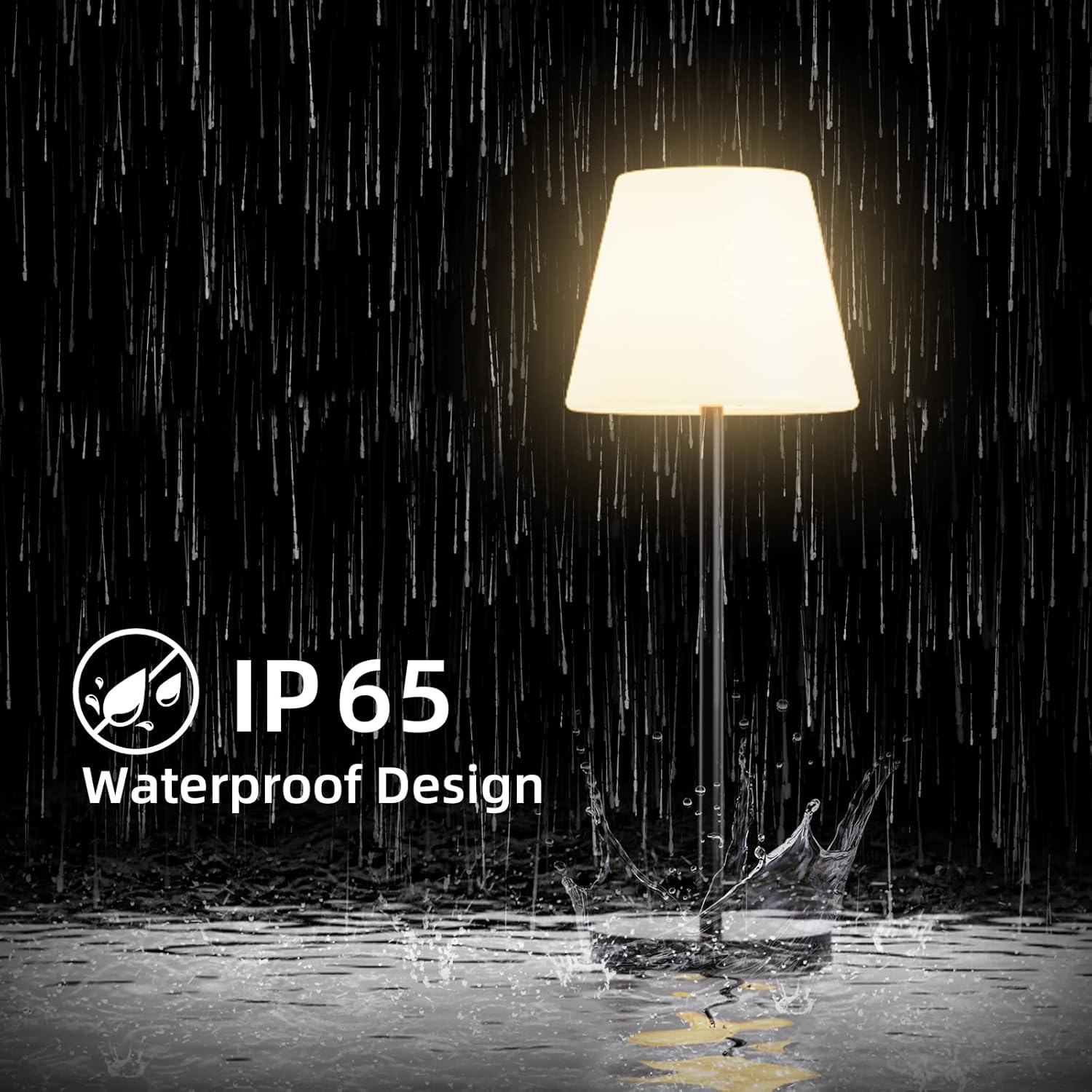 Table Lamp, Solar and USB-C Charging, RGBW Multicolor Light, Remote Control, ClassLights