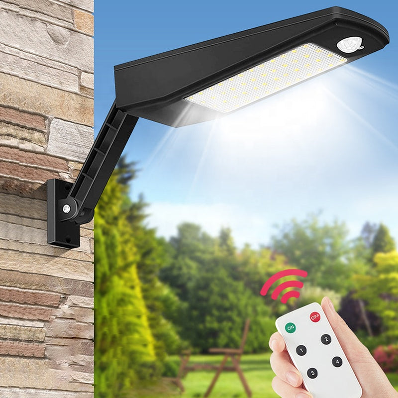 Lampa solara de perete cu telecomanda inclusa, 900lm, control de la distanta, montaj pe zid de caramida