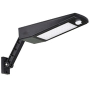 Lampa solara LED de perete cu senzor de miscare, 900lm, suport reglabil 180°, design negru mat, montaj exterior