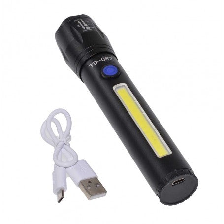 Rechargeable Flashlight with Zoom 5W TD-C82
