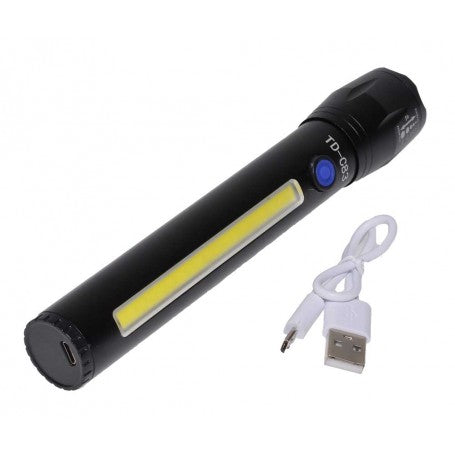 Rechargeable Flashlight with Zoom 7W TD-C83