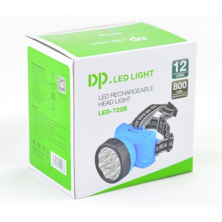 Rechargeable Headlamp with 12 LEDs