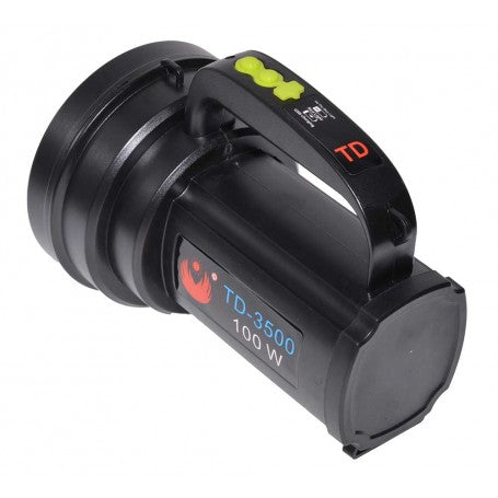 100W LED Flashlight with 3 Modes + Battery