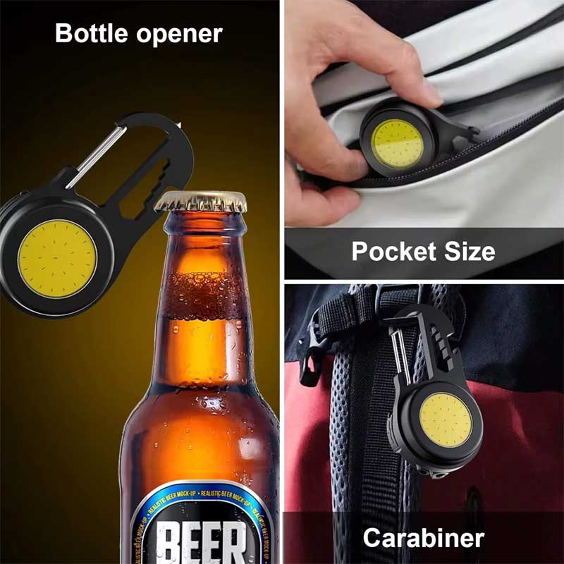 COB LED Mini-Flashlight with Magnet, Multifunctional, USB-C Charging, Classlights