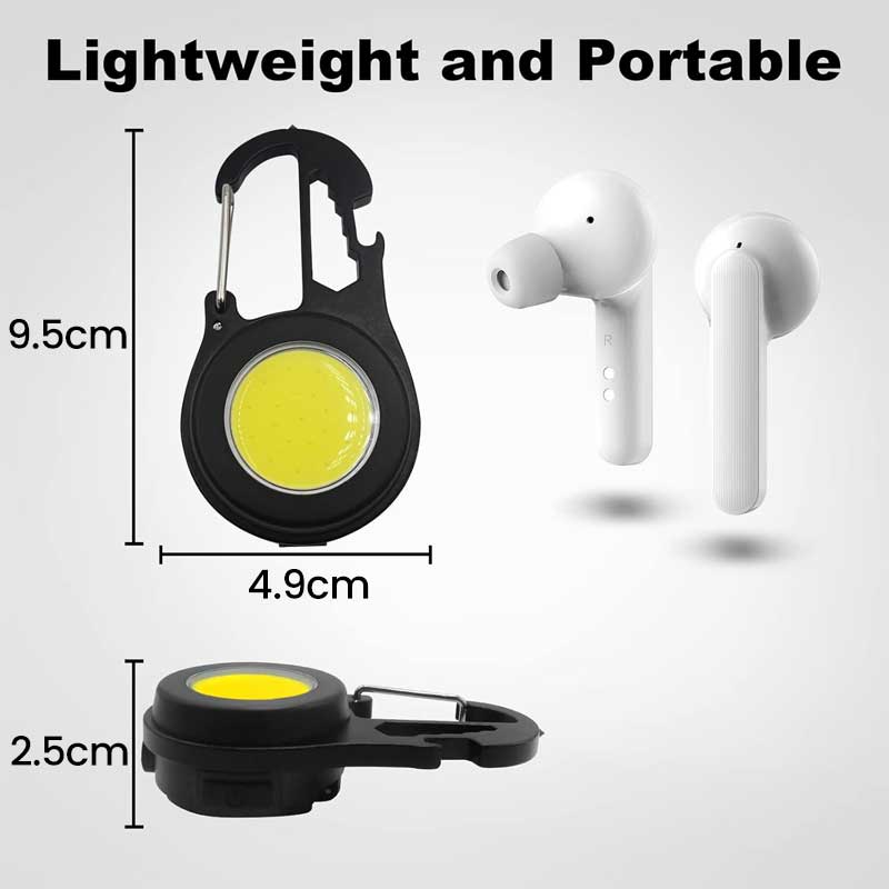 COB LED Mini-Flashlight with Magnet, Multifunctional, USB-C Charging, Classlights