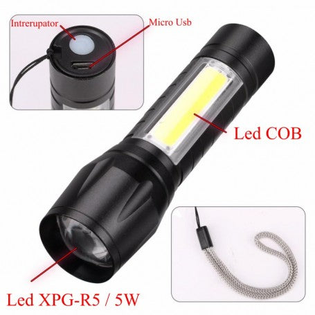 3-Mode Rechargeable Flashlight
