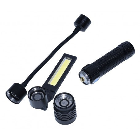 3-in-1 Flashlight with 3 Heads Kit