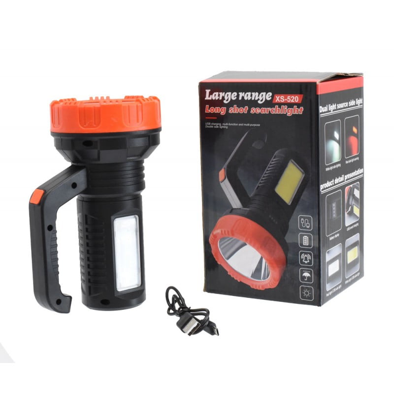 Red-White LED Flashlight with Rechargeable Battery XS-520