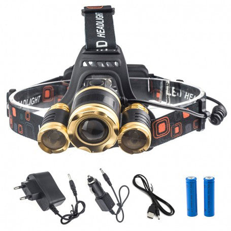 10W 3XT6 Headlamp with Battery