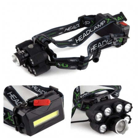 Headlamp with 7 XT6 CREE LEDs