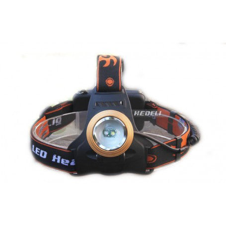8W LED Headlamp with Rechargeable Battery