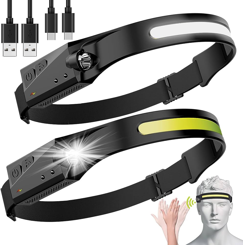 Headlamp, COB & XPE LED, Sensor, YT200