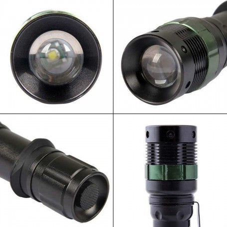 220V-12V Handheld Flashlight Cree XM-L T6 LED