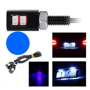 Car LED SMD, 12mm Diameter, 12V, 25cm Wire, Set of 2 Pcs, Blue