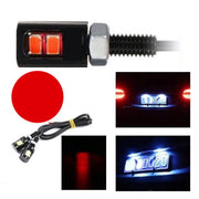 Car LED SMD, 12mm Diameter, 12V, 25cm Wire, Set of 2 Pcs, Red
