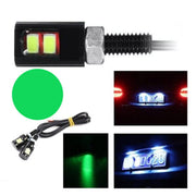 Car LED SMD, Diameter 12mm, 12V, 25cm Wire, Set of 2 Pcs, Green