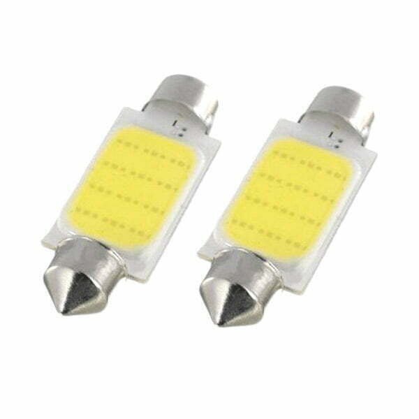 LED Auto COB, Festoon Socket 41mm, White Light, Set of 2