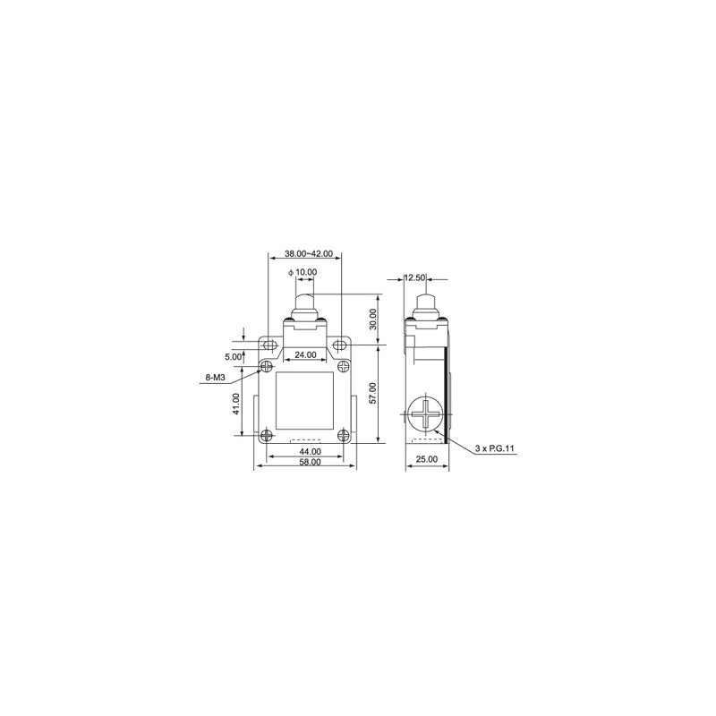 Limit Switch with Button CSA-001