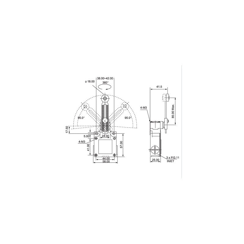Balanced Roller Limit Switch CSA-031