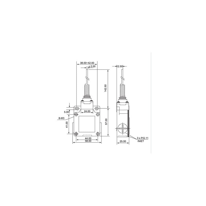 Flexible Wire Rope Limit Switch CSA-061