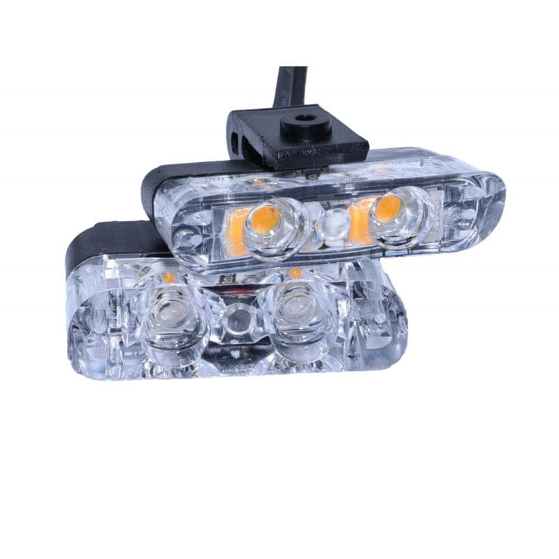 Car Strobe Lights, Emergency/Intervention, Remote Control, 30W, White-Yellow