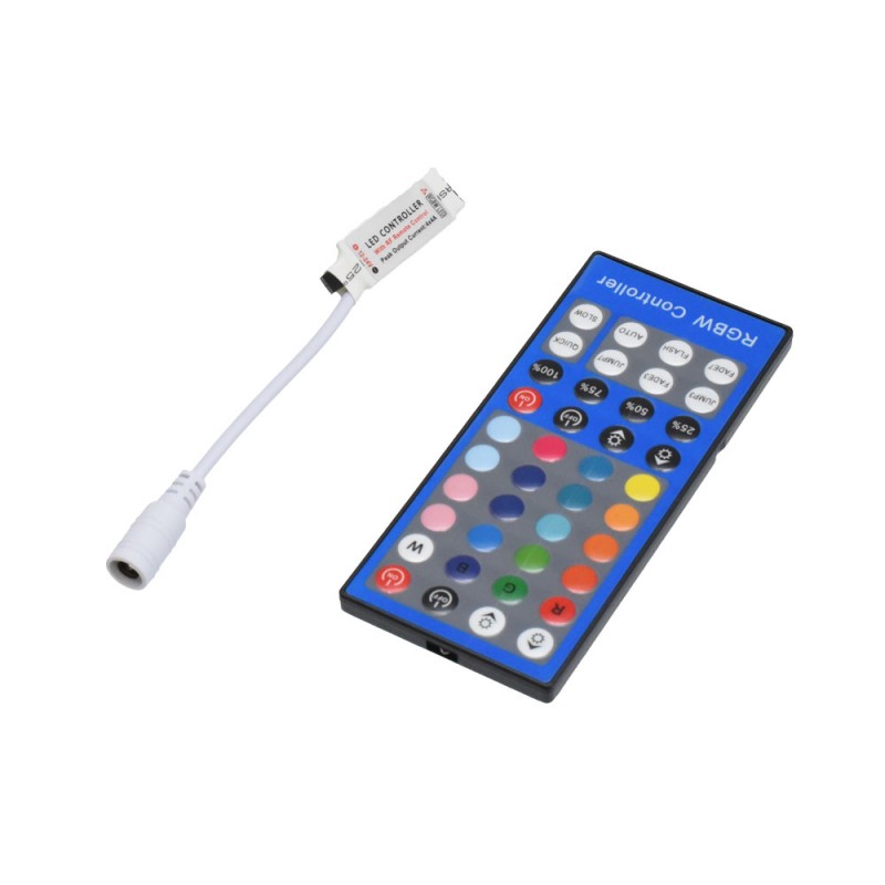 Mini RGBW LED Controller + 40-Key IR Remote