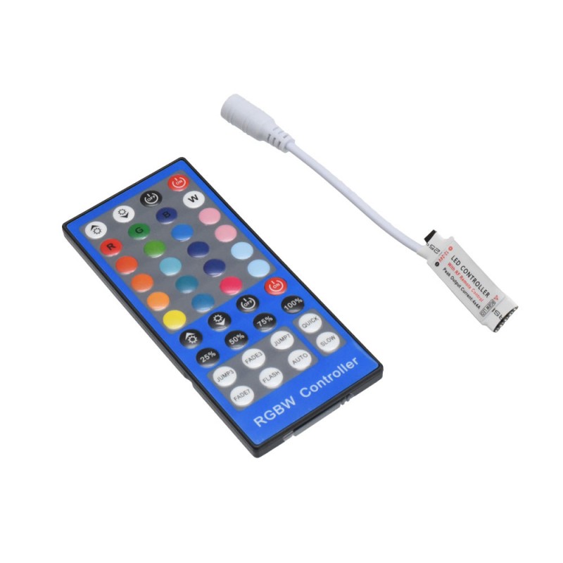 Mini RGBW LED Controller + 40-Key IR Remote