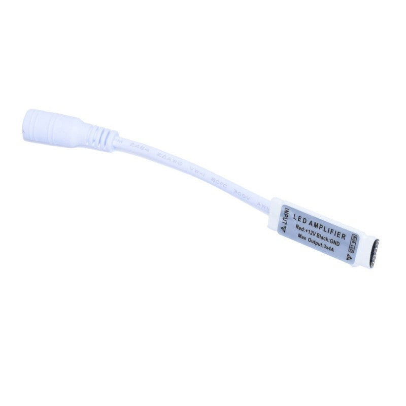 Mini 12V RGB LED Amplifier with Plug