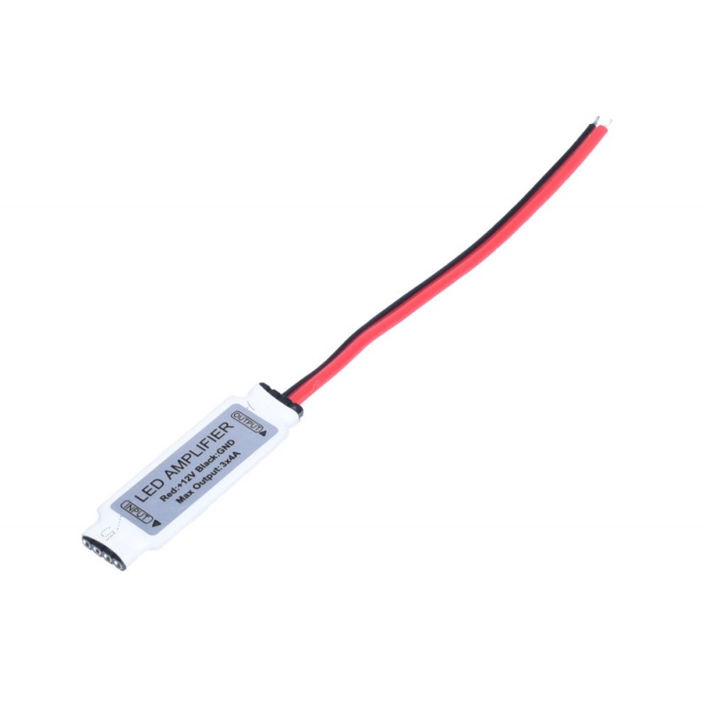 12V RGB LED Mini-Amplifier with Wires