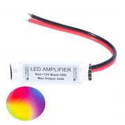 12V RGB LED Mini-Amplifier with Wires